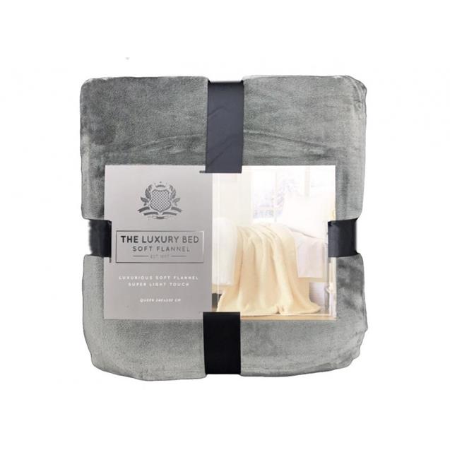 ACOLCHADO ONE SELF SOFT FLANNEL QUEEN 240X230 GRIS 995