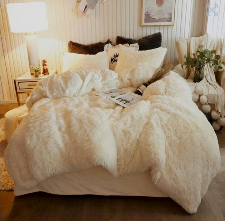 ACOLCHADO PV PLUSH KING 280X230 NATURAL 1045