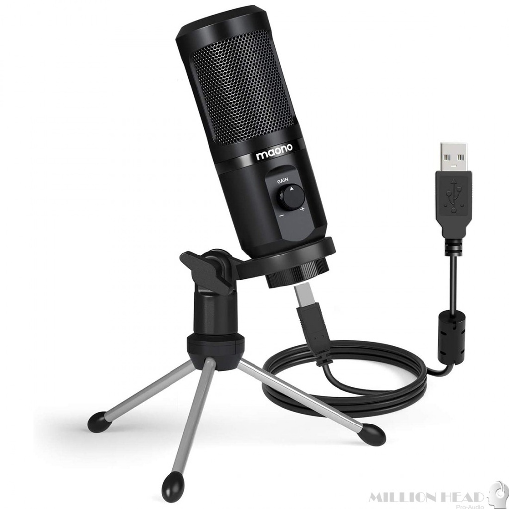 MICROFONO CONDENSER USB MAONO AU-PM461TR + SOPORTE