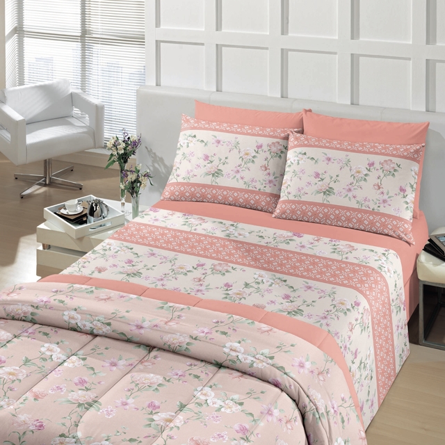 SABANA TRISET FANTASIA RAVENA 140X225CM 100% ALGODÓN 1 1/2 PLAZA 615916