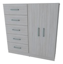 CHIFONIER ORLANDI 1.20 C/MET 5CAJ/2PTAS JACARANDA 3405
