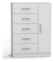 CHIFONIER ORLANDI C/MET 0.90 BLANCO 3412