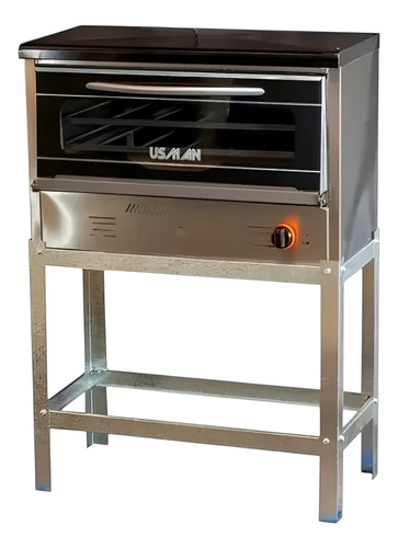 HORNO PIZZERO USMAN H12 12 MOLDES A GAS VISOR 506