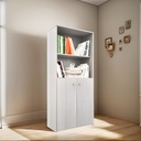 BIBLIOTECA ORLANDI C/PUERTAS BAJAS 1.35 JACARANDA 1451una