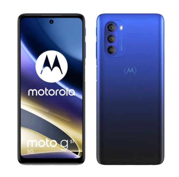 CELULAR MOTOROLA MOTO G51 XT2171-1 PAS70009AR AZUL TOMASOL
