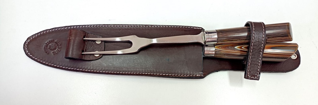 TENEDOR Y CUCHILLO PARRILLA 27CM MORTAL