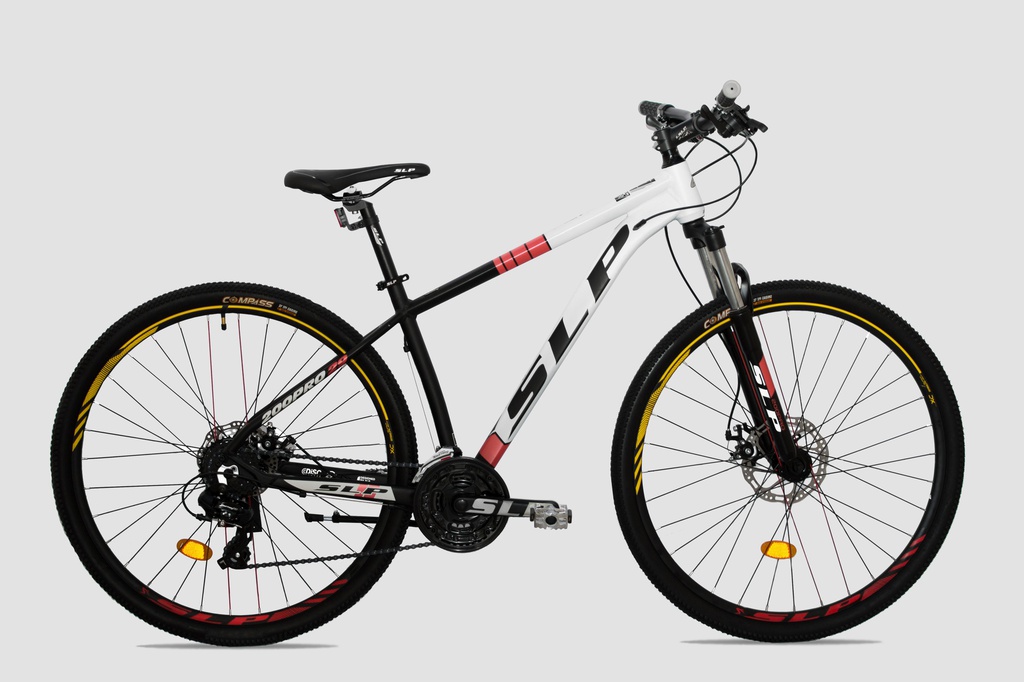 BICICLETA SLP MTB ALUMINIO 200 PRO R29 T20 BLANCO NEGRO ROJO 15552