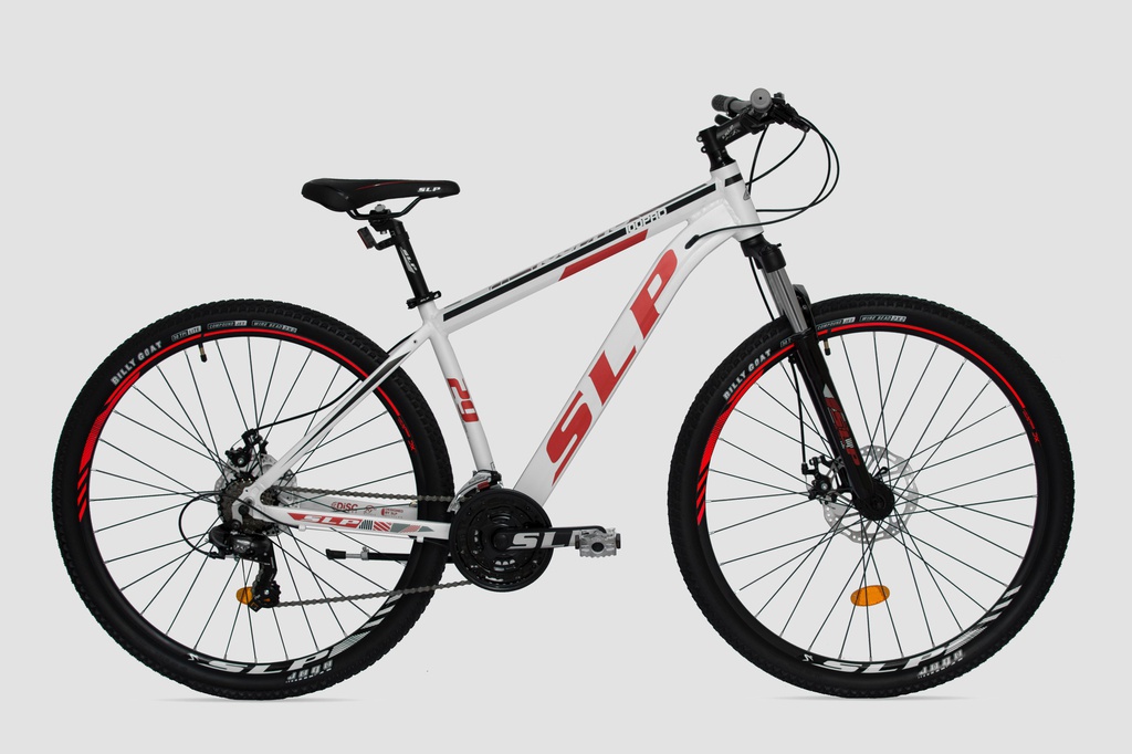 BICICLETA SLP MTB ALUMINIO 100 PRO R29 T18 HIDRAULICO BLANCO ROJO NEGRO 15918