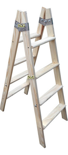 ESCALERA MADERA DOBLE Nº 4