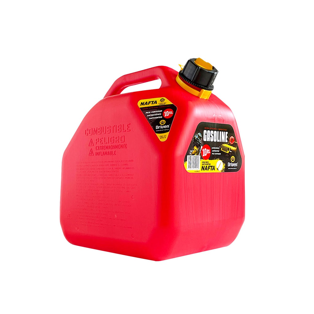 BIDON COMBUSTIBLE DRIVEN BP10-R HOMOLOGADO ROJO