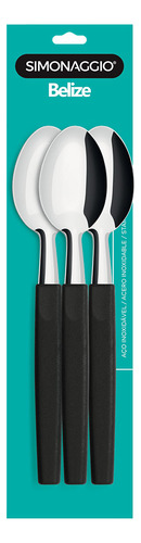 SET X3 CUCHARAS SIMONAGGIO 981/3N MANGO PLASTICO