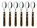 SET X6 CUCHARITAS SIMONAGGIO 1511/6 MANGO MADERA