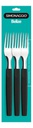 SET X3 TENEDORES SIMONAGGIO 982/3N MANGO NEGRO