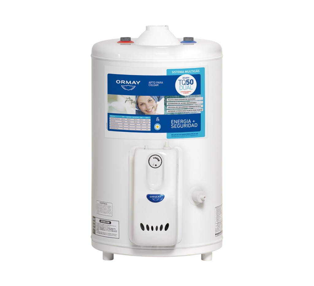 TERMOTANQUE  MULTIGAS ORMAY TQ-50 DUAL