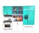SET DE COCINA MEDIANA POPPI 7135 TURQUESA