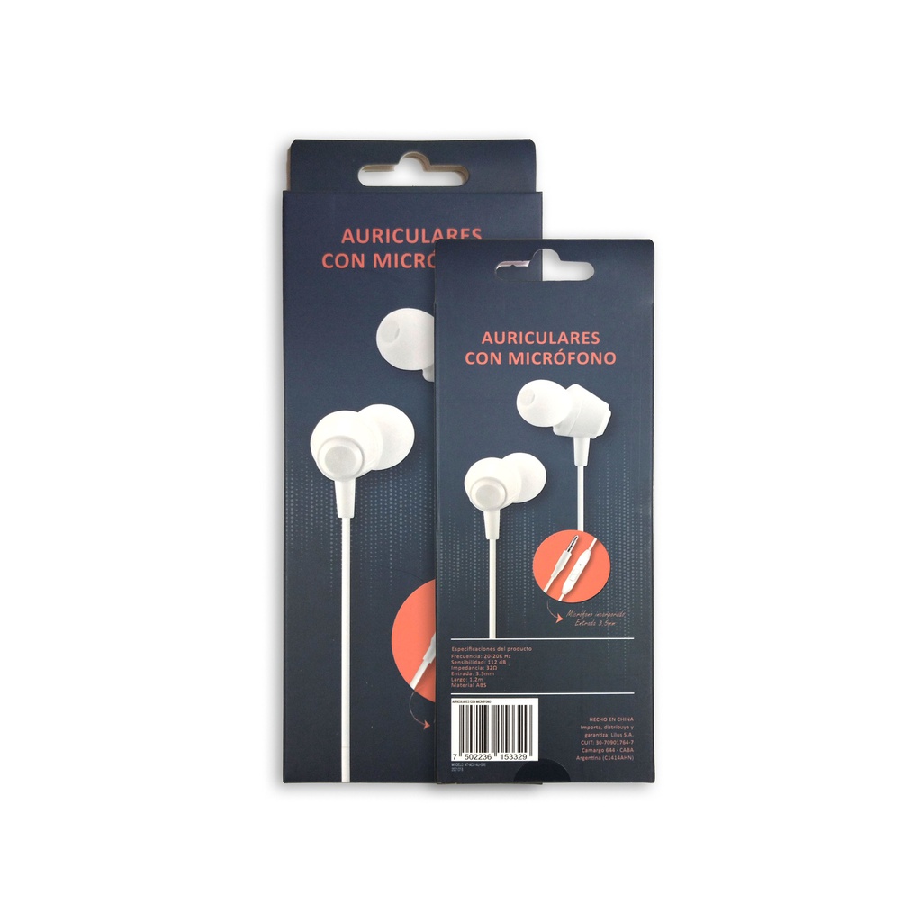 AURICULAR CON MICROFONO DEKKIN ACC-AU-046