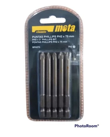 PUNTAS ATORNILLADOR PHILLIPS MOTA BPH270 ENC 1/4&quot;