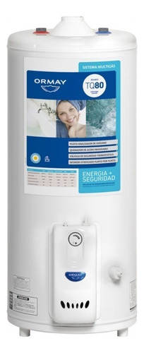 TERMOTANQUE MULTIGAS ORMAY  TQ80 80LTS C/SUP