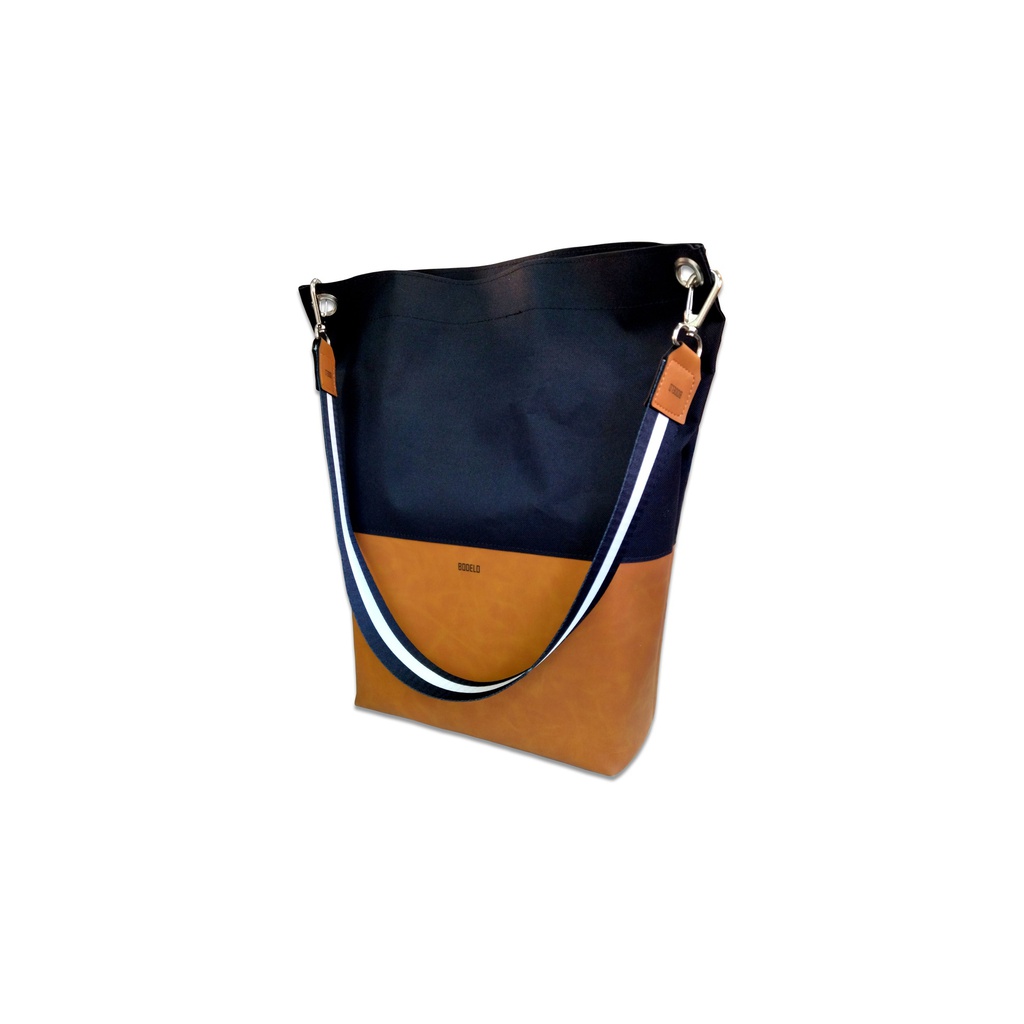 BOLSO MATERO BODELO COMBINADO MARRON/NEGRO MARRON