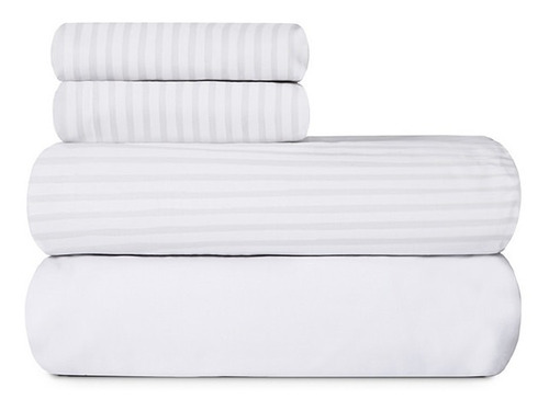 SABANA TRISET PALETTE IMPERIO BLANCO 180 HILOS QUEEN 890030
