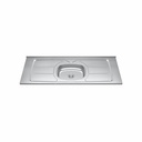 MESADA ORLANDI GHELPLUS 1,40 x 53 ACERO INOX B.CENTRAL COD 42