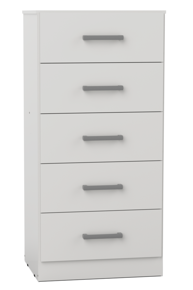 CHIFONIER ORLANDI 0,60 C/MET 5CAJ BLANCO COD 3422