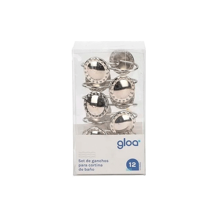 SET DE GANCHOS PARA CORTINA GLOA SGM-01