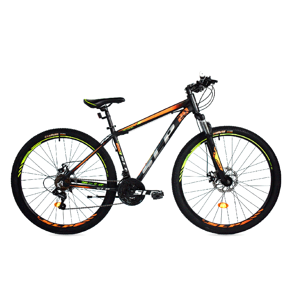 BICICLETA MTB SLP ALUMINIO 25 PRO R29 T16 NEGRO GRIS NARANJA AMARILLO 14880