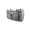 BOLSO DE VIAJE DOS BOLSILLOS NIKE GRIS CON AZUL 21526