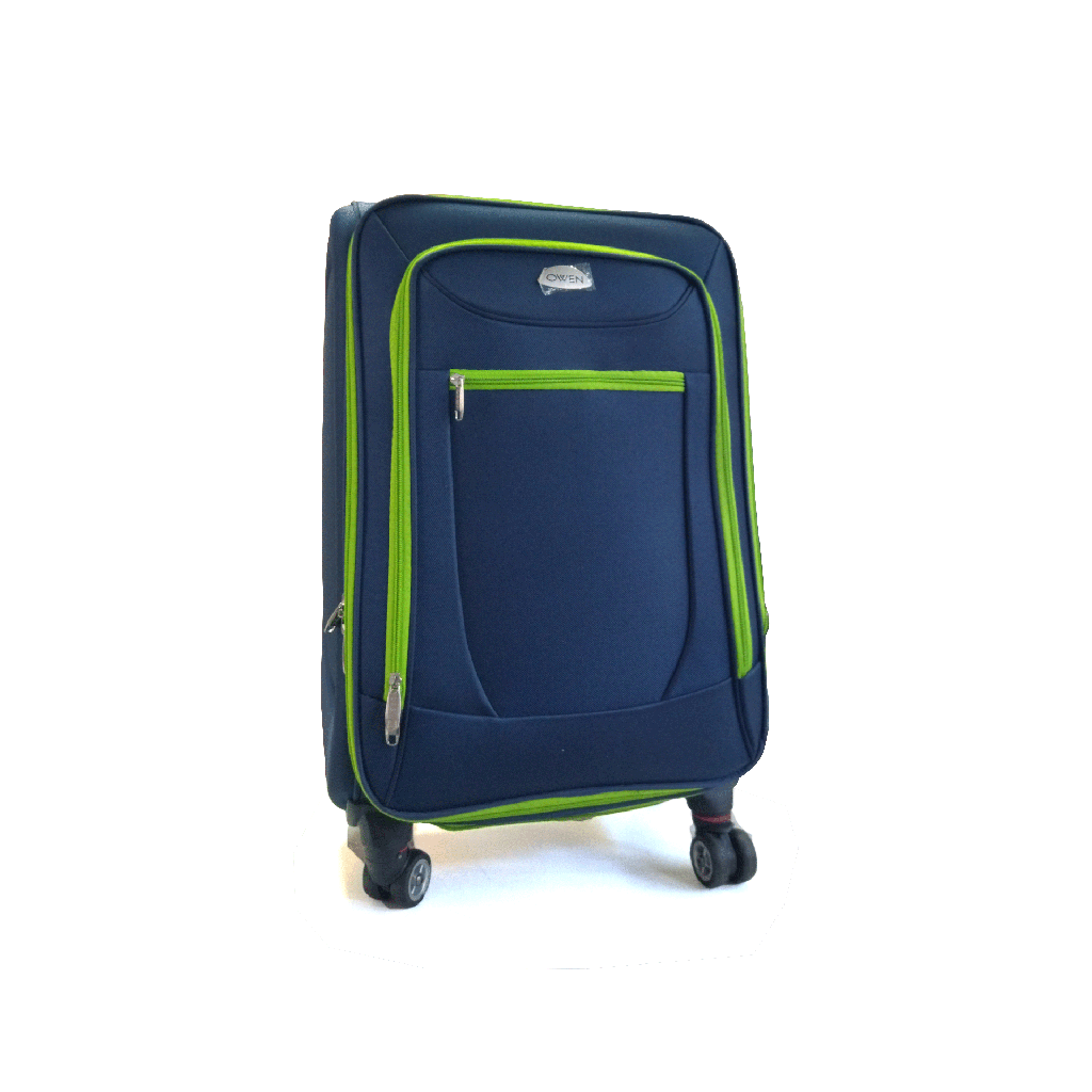 VALIJAS OWEN MEDIANA 40009 AZUL CON VERDE