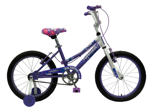 BICICLETA TOMASELLI KIDS ROD 16 TT16D DAMA VIOLETA
