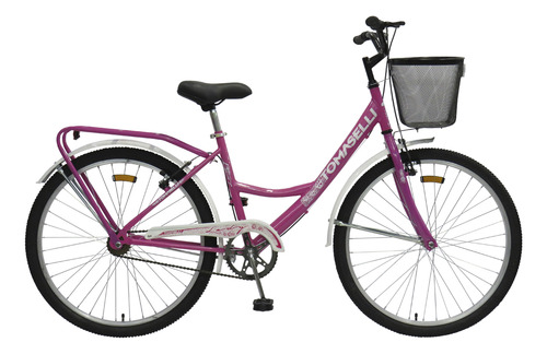 BICICLETA TOMASELLI LADY26 CON ACCESORIOS ROSA