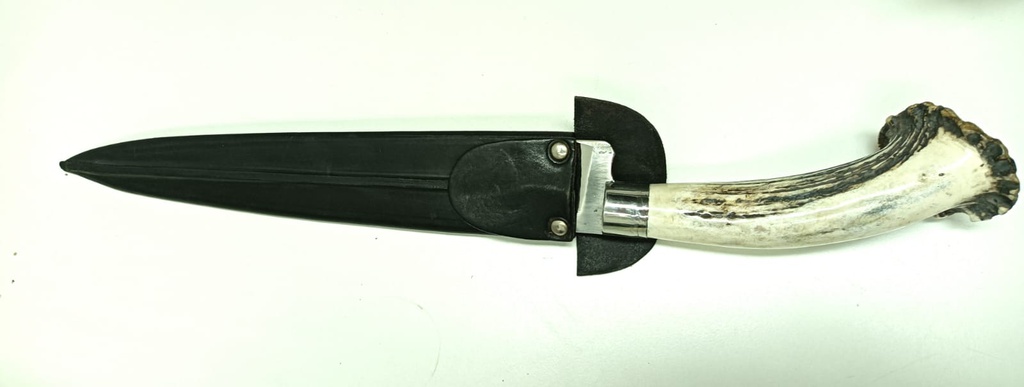 CUCHILLO CIERVO CON CORONA 27 CM
