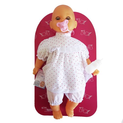 JUGUETE BEBÉ MEDIANO YOLY BELL CHUPETE Y MAMADERA 1285