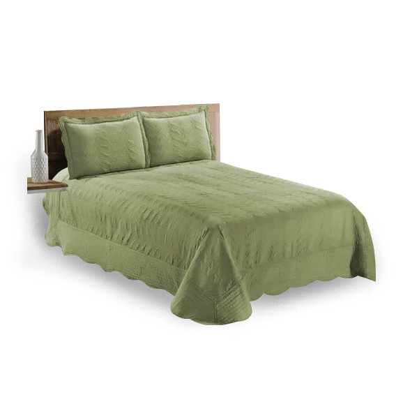 CUBRECAMA AMARELO QUILT LISO KING VERDE MUSGO 13045