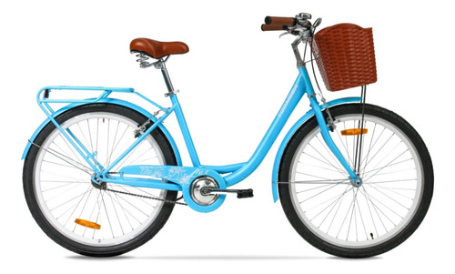 BICICLETA PASEO TOPMEGA LUX R26 CELESTE 1007556