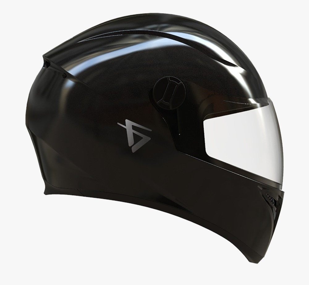 CASCO VERTIGO V50 MONOCHROME NEGRO BRILLANTE &quot;S&quot; 171