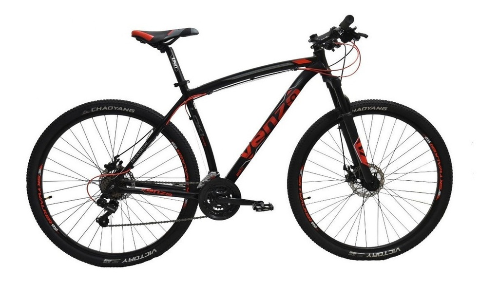 BICICLETA VENZO LOKI SHIMANO ROJA R29 21V FM2902