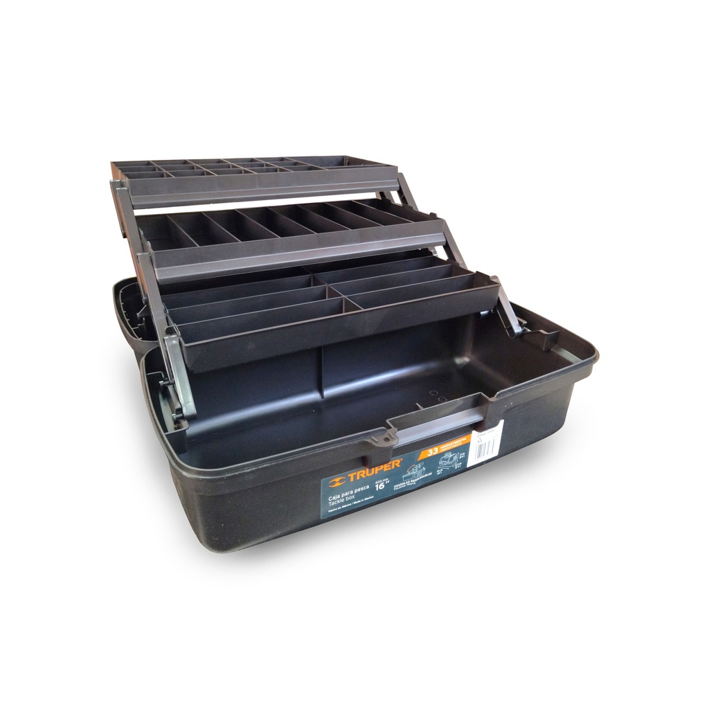 CAJA PARA PESCA PLASTICA TRUPER 16" CPE-16N
