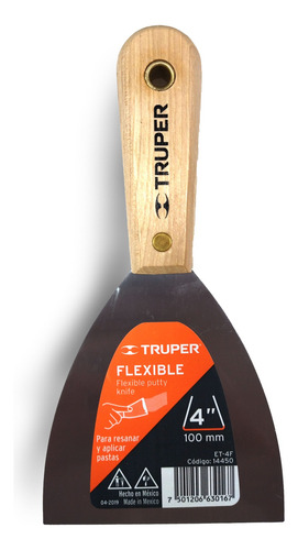 ESPATULA ACERO TRUPER 100MM ET-4F