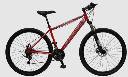 BICICLETA OXEA HUNTER ROD29 ROJO BLANCO PLOMO