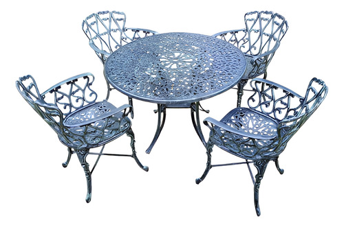 JUEGO DE JARDIN BOSTON X 4 SILLONES VERDE REDONDO