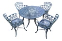 JUEGO DE JARDIN BOSTON X 4 SILLONES VERDE REDONDO