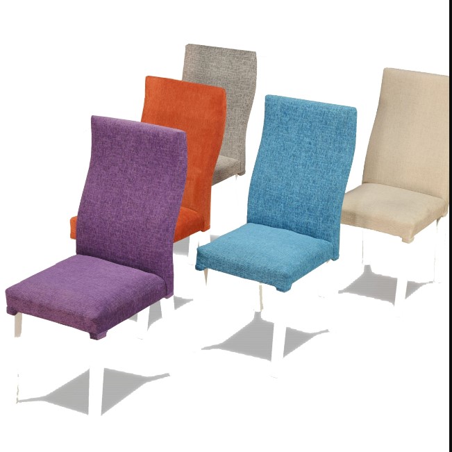 SILLA CAON TAPIZADA CURVA BLANCA.TELA 1155