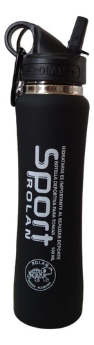 BOTELLA TERMICA SPORT 500ML FRIO-CALOR NEGRA