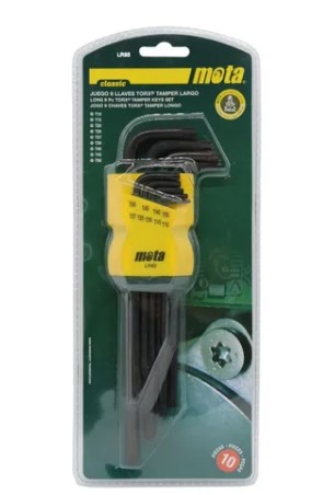 JGO DE LLAVE TORX LARGAS MOTA 9PCS LR93