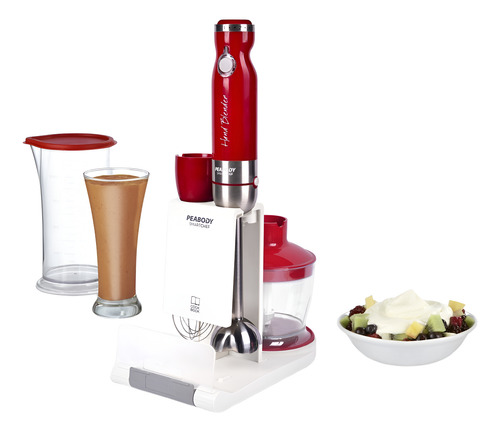 LICUADORA DE MANO PEABODY PE-LMA327R ROJA