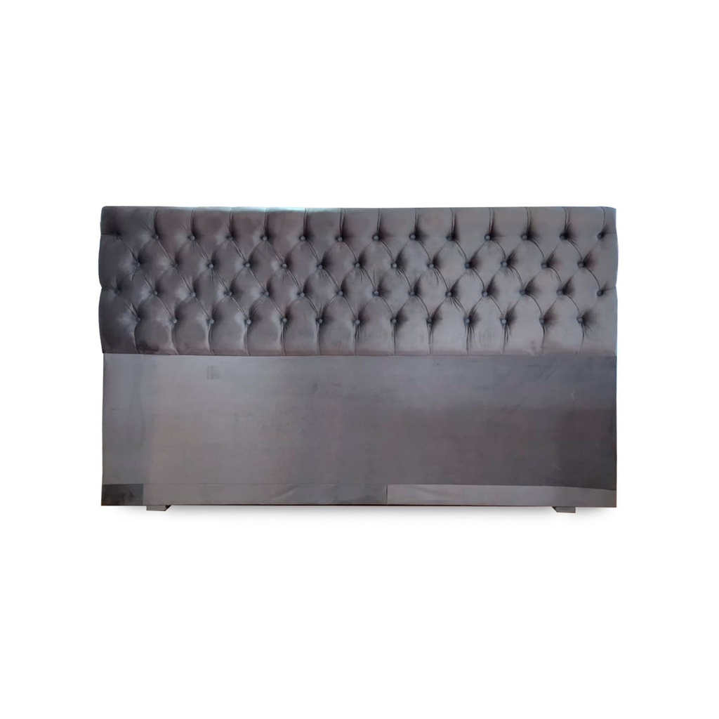 RESPALDO P/SOMMIER MADERO CAPITONE COMUN SMART GRIS 2,10 PANA