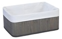 CESTO PLAGABLE BAMBU VONNE ORG119 33CM X 23CM X 14CM GRIS