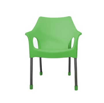 SILLON ZAFIRO VERDE PLASTICO C/PATAS CAÑO 40003V COD 14934
